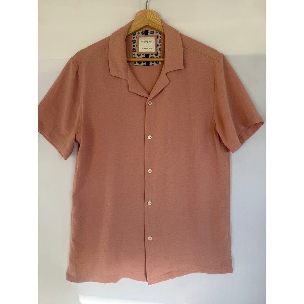 Cactus Man Ricky Singh Mauve Button Up Shirt- Size M